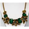 Image 1 : BRASS NECKLACE W/FLOWERS