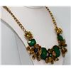 Image 2 : BRASS NECKLACE W/FLOWERS