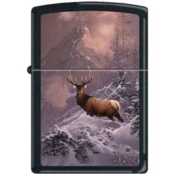 GENUINE ZIPPO LIGHTER LONE ELK LIGHTER BLAYLOCK SERIES