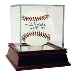 PHIL NIEKRO AUTOGRAPHED MLB BASEBALL INSCRIBED "HOF"