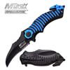 Image 1 : MTECH 8.25" BLUE AND BLACK S/A RESCUE KNIFE
