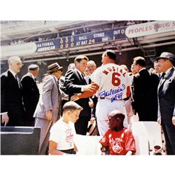 STAN MUSIAL ST. LOUIS CARDINALS AUTOGRAPHED 'WITH JFK'