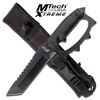 Image 1 : 12" MTECH FIXED BLADE KNIFE W/SHEATH AND WINDOW BREAKER
