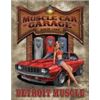 Image 1 : MUSCLE CAR GARAGE METAL SIGN