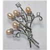 Image 1 : NOBLE PEACH PEARL CZ BROOCH AUTHENTIC PHILIPPINE PEARL