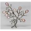 Image 1 : TREE BRANCH STYLE LAVENDER PEARL CZ BROOCH .925 STERLIN