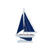 Image 1 : Hand Made Pacific Sailer 17" - Blue Sails
