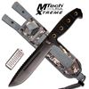 Image 1 : 14.5" TACTICAL MTECH FIXED BLADE KNIFE W/WOOD HANDLE AN
