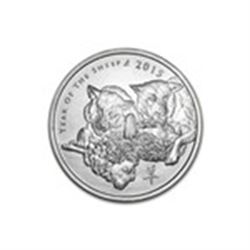 2015 1 oz Silver Round - Year of the Sheep