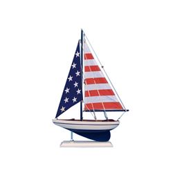 Hand Made USA Flag Sailer 17"