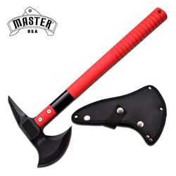 17" RED HANDLE AXE W/SHEATH