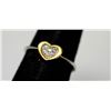 Image 1 : .925 STERLING SILVER HEART SHAPED RING W/ CZ