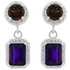 Image 1 : GENUINE 2.90 CTW AMETHYST AND 1.79 CTW SMOKEY TOPAZ PLA