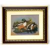Image 1 : HAND MADE GEM STONE PANTING 3 DUCKS FISHING