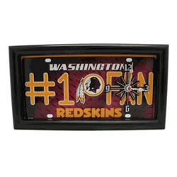 Redskins License Plate Clock