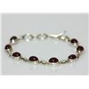 Image 1 : .925 STERLING SILVER RUBY ANKLET 23.12 CTW