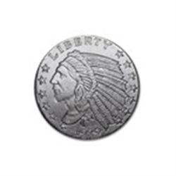 1/10 oz Silver Round - Incuse Indian