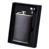 Image 1 : Visol Russell Rustic Brown Leather Flask and Funnel Gif