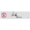 Image 1 : PEDRO MARTINEZ AUTOGRAPHED RED SOX PITCHING RUBBER INSC