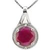 Image 1 : GENUINE 2.50 CTW RUBY AND 0.01 CTW DIAMOND PLATINUM PLA