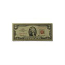 1963 thru 1963-A $2.00 U.S. Notes Red Seal XF