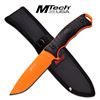 Image 1 : 10" MTECH FULL TANG ORANGE FIXED BLADE KNIFE