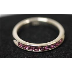 .925 STERLING SILVER 0.69 CTW PINK TOURMALINE RING