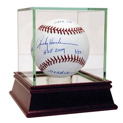RICKEY HENDERSON SIGNED STAT MLB BASEBALL WITH 5 INSCRI