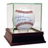 Image 1 : RICKEY HENDERSON SIGNED STAT MLB BASEBALL WITH 5 INSCRI