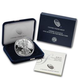 2015-W 1 oz Proof Silver American Eagle (w/Box & COA)