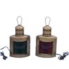 Image 1 : 17" ANTIQUE STYLE ELECTRIC PORT AND STARBOARD LANTERNS