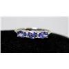 Image 1 : TANZANITE .925 STERLING SILVER RING 0.90 CTW