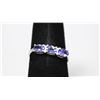 Image 2 : TANZANITE .925 STERLING SILVER RING 0.90 CTW