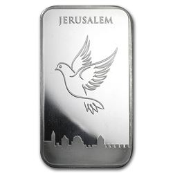 5 oz Silver Bar - Holy Land Mint (Dove of Peace)