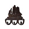 Image 1 : Hand Made Bronze Tall Ship Key Rack 6"