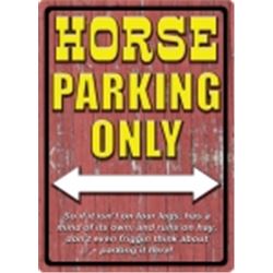 Horse Parking METAL SIGN