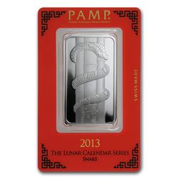 1 oz Silver Bar - Pamp Suisse (Year of the Snake)