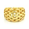 Image 1 : Gold Plated Knit Ring in 18 Karat Gold Plate