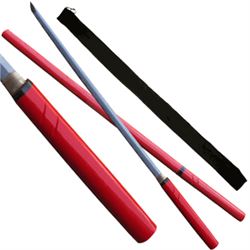 43" ZATOICHI RED KATANA SWORD W/SHEATH