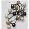 Image 1 : MULTICOLOR PEARL BROOCH