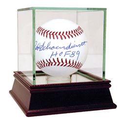 RED SCHOENDIENST AUTOGRAGHED MLB BASEBALL INSCRIBED 'HO