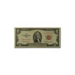 1953-1953-C $2.00 U.S. Notes Red Seal VG/VF