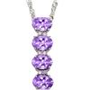 Image 1 : GENUINE 1.65 CTW AMETHYST AND 0.01 CTW DIAMOND PLATINUM