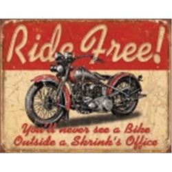 Ride Free METAL SIGN