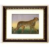 Image 1 : HAND MADE GEM STONE PANTING OF A CHEETAH