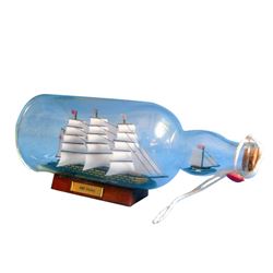 Hand Made HMS Victory Ship in a Bottle 11"