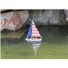 Image 1 : Hand Made 12" USA Floating Sailboat