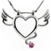 Image 1 : GENUINE 0.04 CTW RUBY PLATINUM PLATED .925 STERLING SIL
