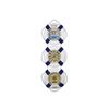 Image 1 : Nautical Blue Triple Life Ring Welcome Aboard Clock 25"