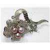 Image 1 : ELEGANT LAVENDER PEARL CZ BROOCH AUTHENTIC PHILIPPINE P